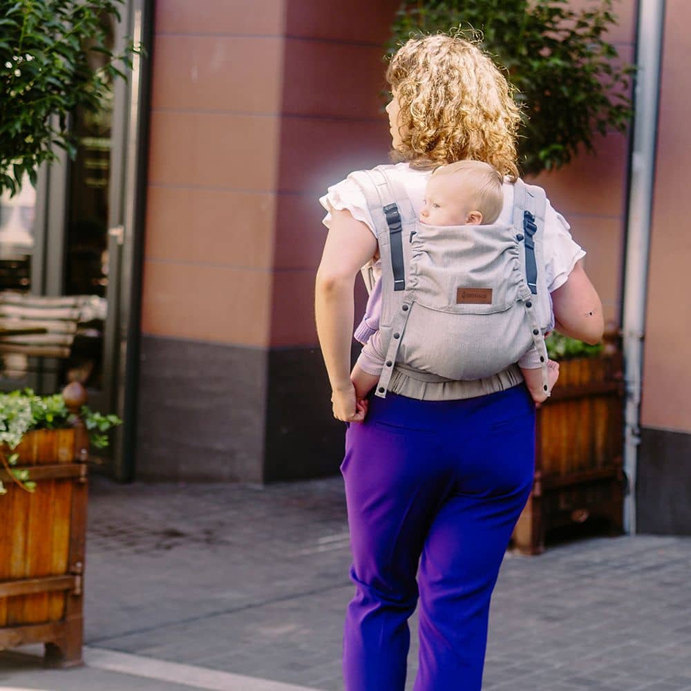 DidyFlow Babytrage Silber