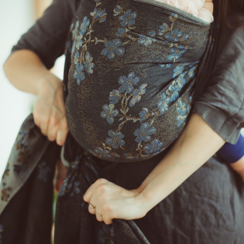 Baby Wrap Sling Blue Blossom Baby Wrap Sling Blue Blossom