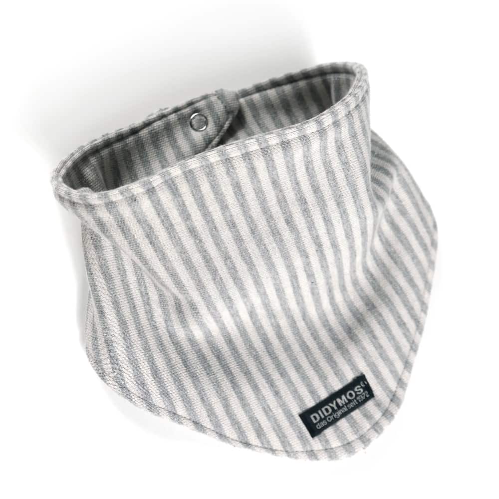 Bandana Bib Jersey Stripes Silver Bandana Bib Jersey Stripes Silver