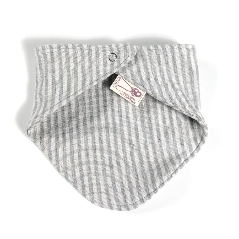 Bandana Bib Jersey Stripes Silver Bandana Bib Jersey Stripes Silver