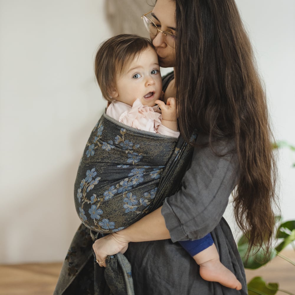 Baby Wrap Sling Blue Blossom Baby Wrap Sling Blue Blossom