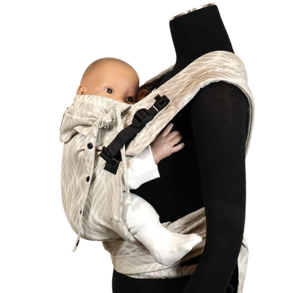 DidyFlow Babytrage Trias Creme Leinen