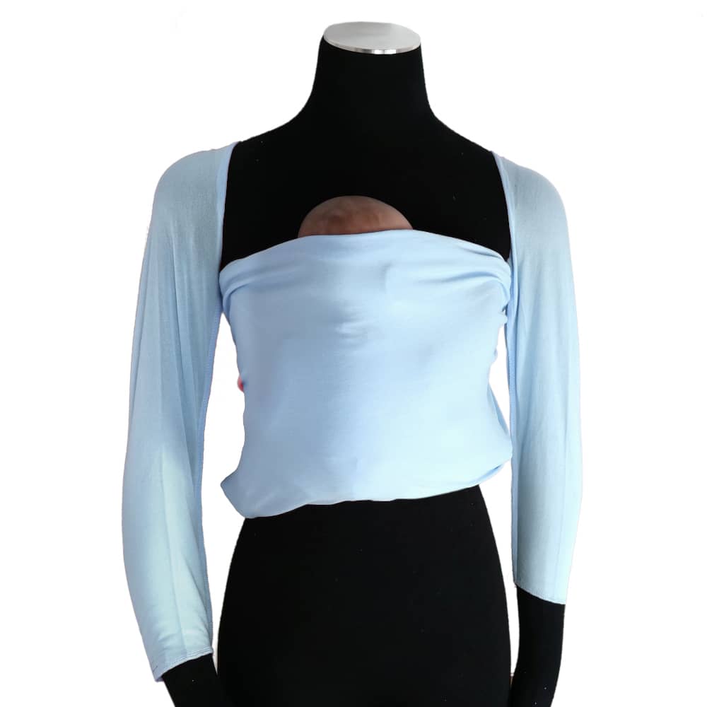 Bonding Top mit Ärmeln Eisblau Bonding Top mit Ärmeln Eisblau