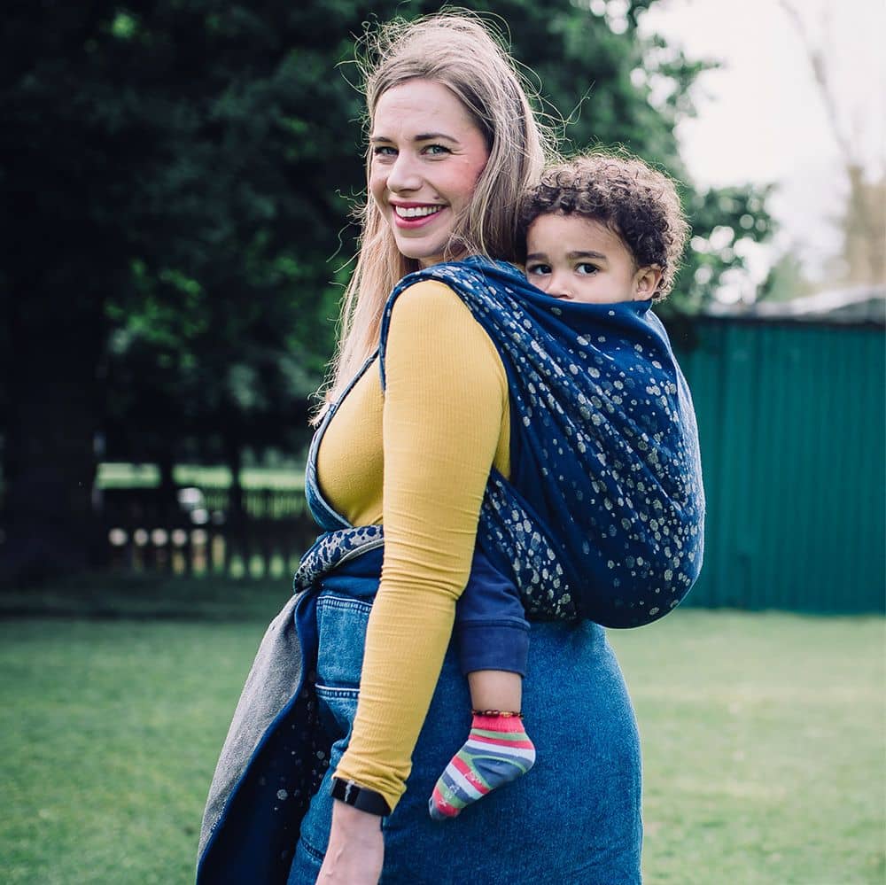 Baby Wrap Sling Sparkle gold Linen Baby Wrap Sling Sparkle gold Linen