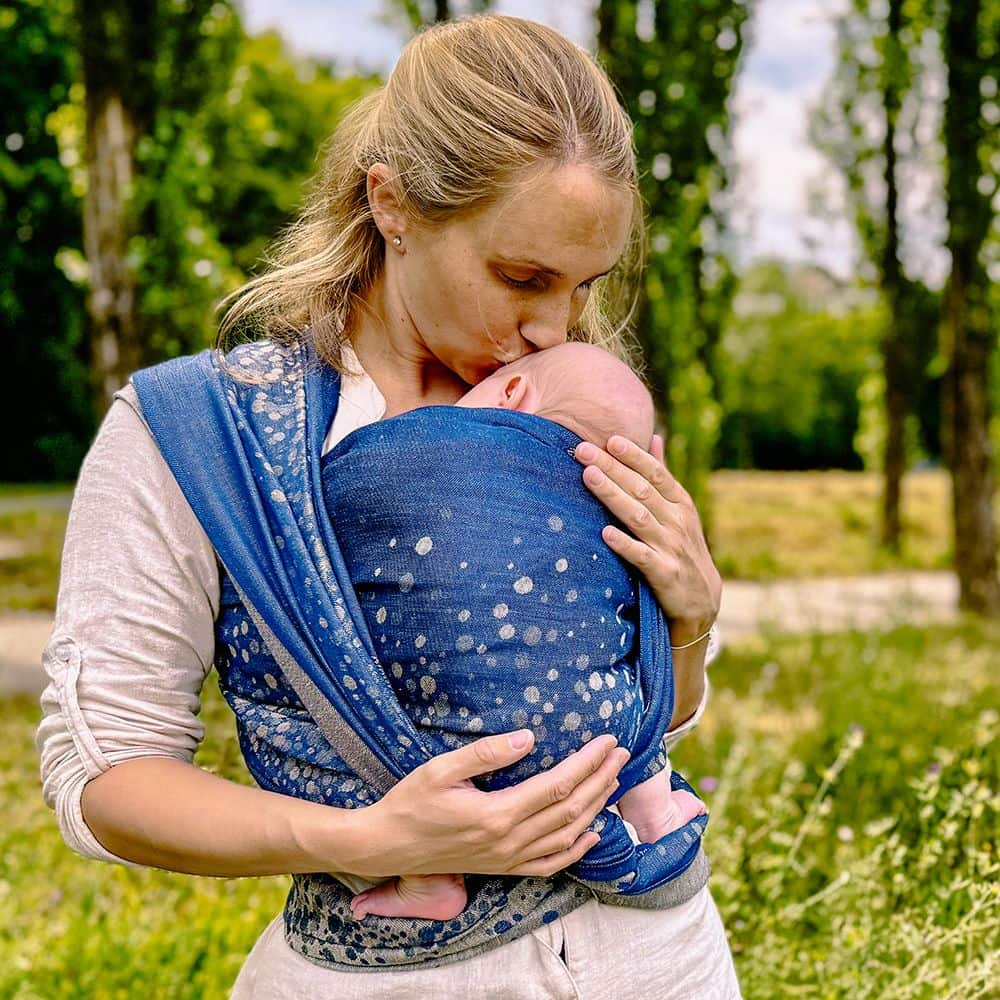 Baby Wrap Sling Sparkle gold Linen Baby Wrap Sling Sparkle gold Linen