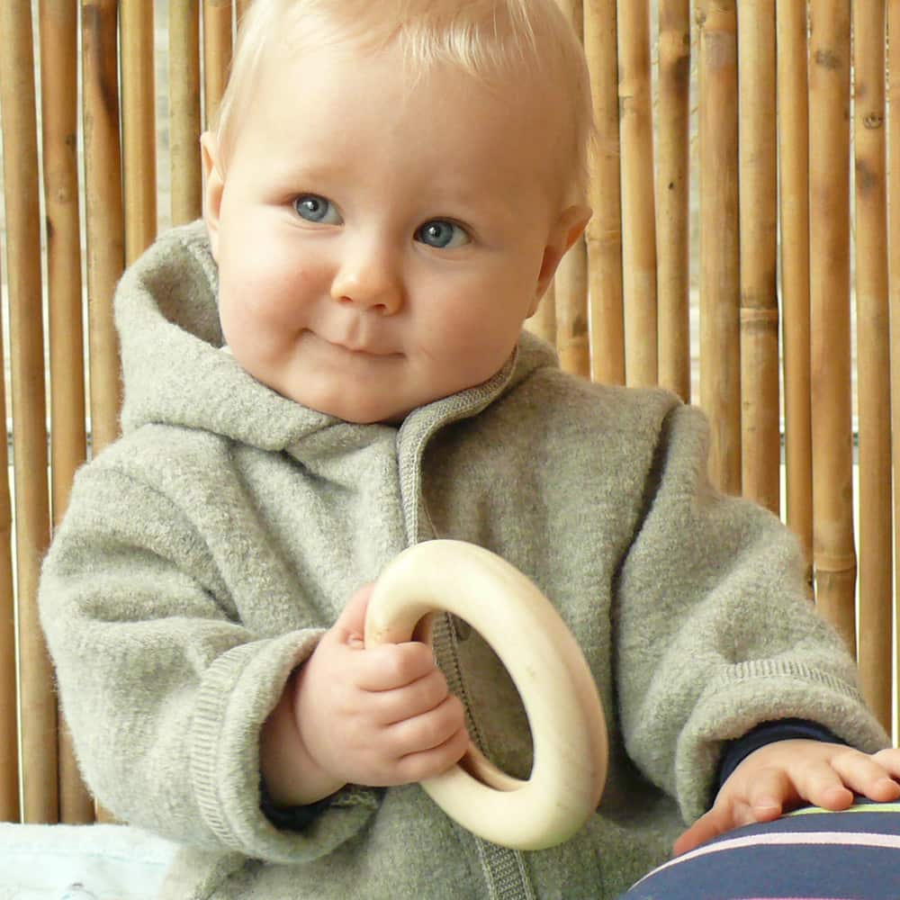Wooden rattle, beech Wooden rattle, beech