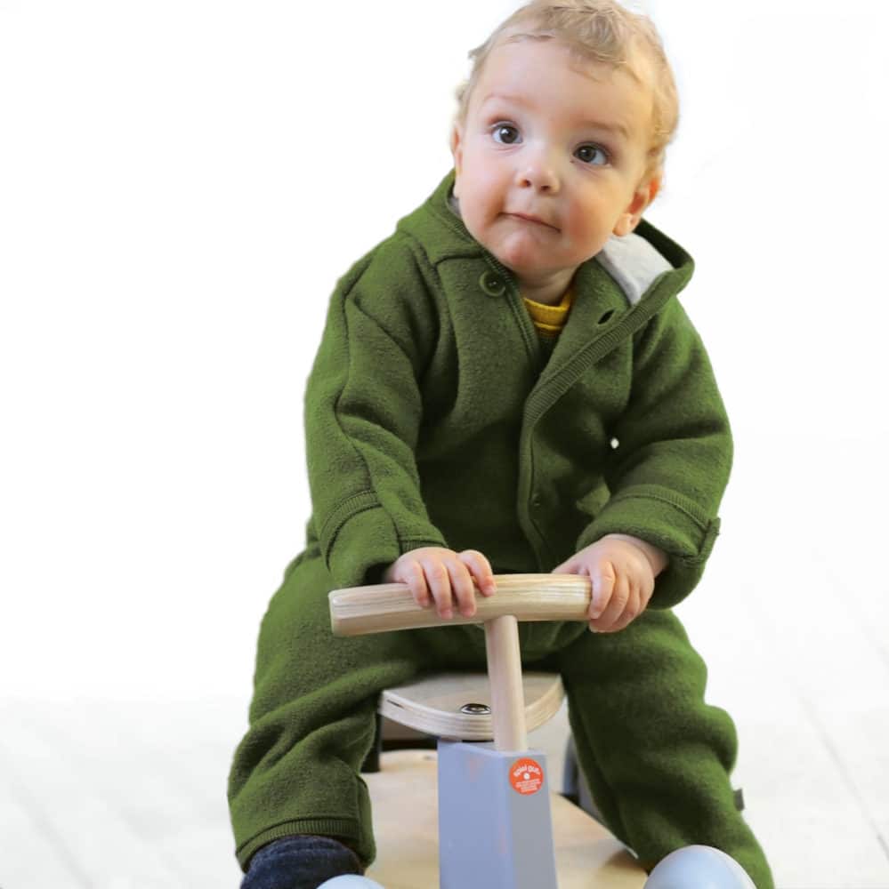 Schneeoverall Wollwalk, Olive