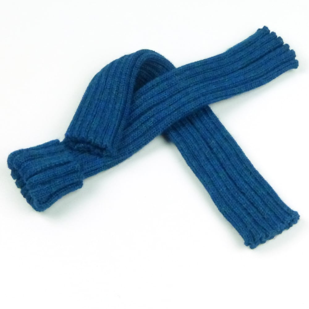 Baby Stulpen Alpaka blau meliert Baby Stulpen Alpaka blau meliert