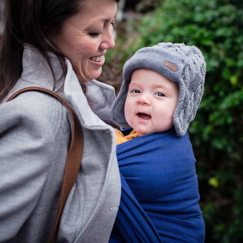 blue baby sling