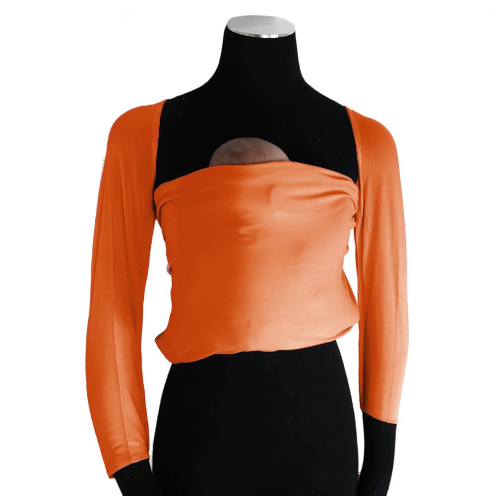 Bonding Top with Sleeves Orange Bonding Top with Sleeves Orange