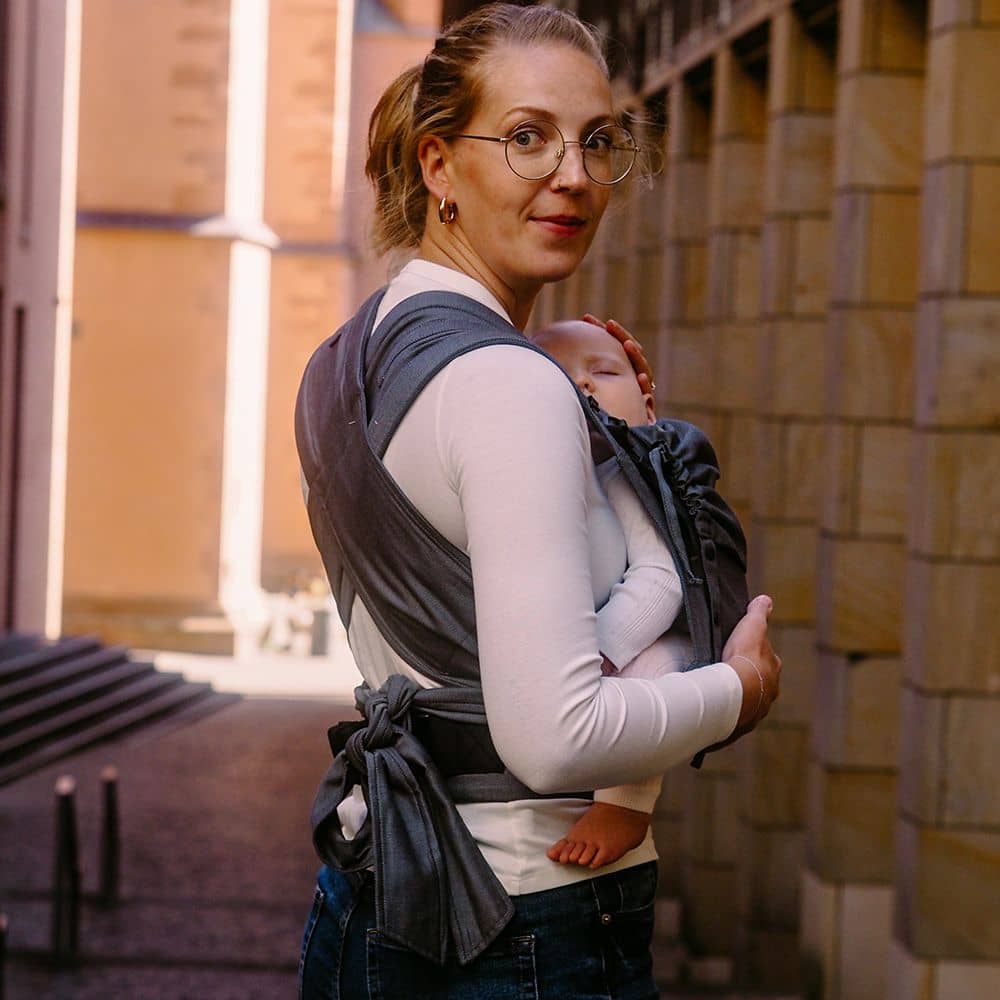 DidyFlow Babytrage Doubleface Anthrazit