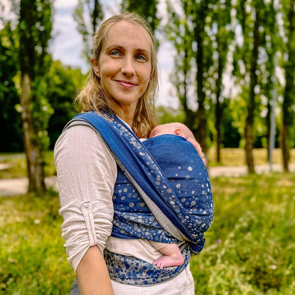 Baby Wrap Sling Sparkle gold Linen Baby Wrap Sling Sparkle gold Linen