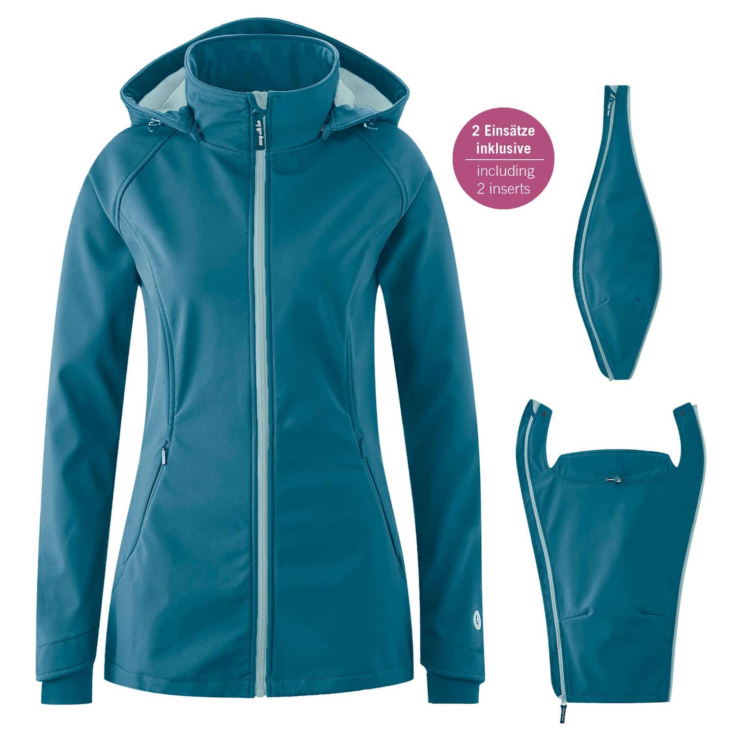 Softshell Carrying Jacket, Teal Softshell Carrying Jacket, Teal