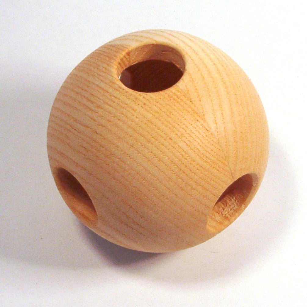 Wooden rattle, ash Wooden rattle, ash