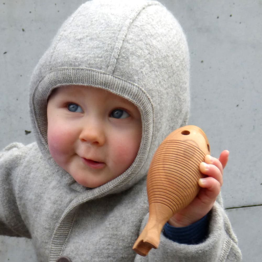 Wooden rattle, cherry wood Wooden rattle, cherry wood