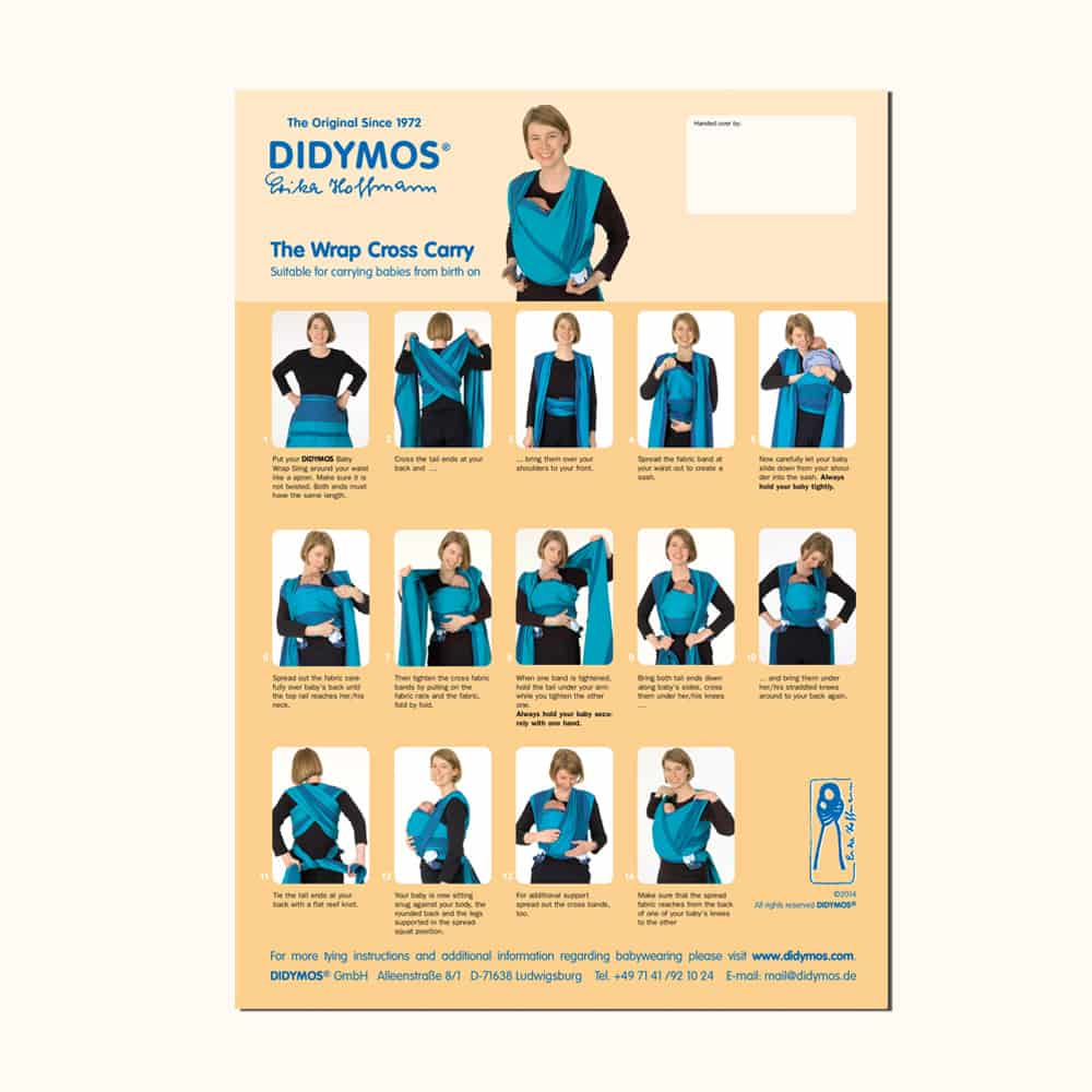 Tear-off Pad Wrap Cross Carry instructions Tear-off Pad Wrap Cross Carry instructions