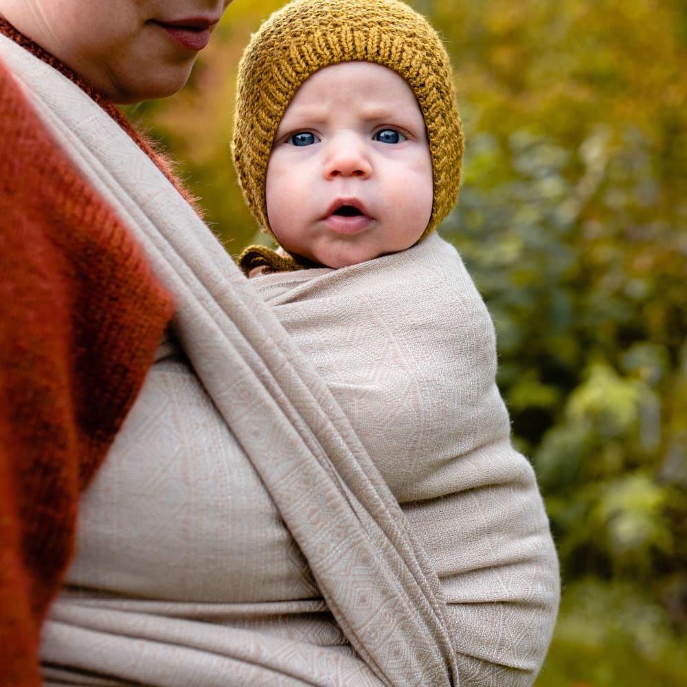 Baby Wrap Sling Prima Frosted Almond Wool Baby Wrap Sling Prima Frosted Almond Wool