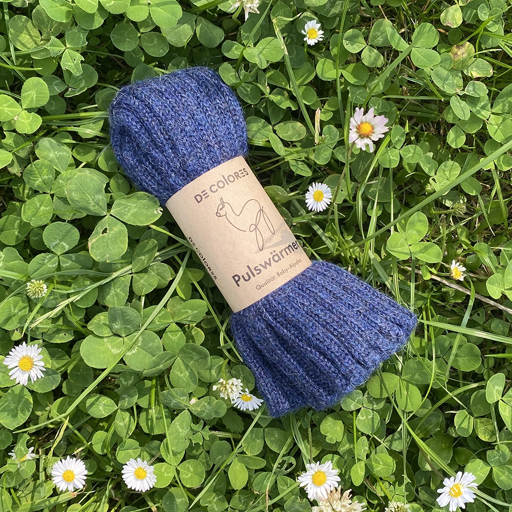 Warmers Baby Alpaca blue mottled Warmers Baby Alpaca blue mottled
