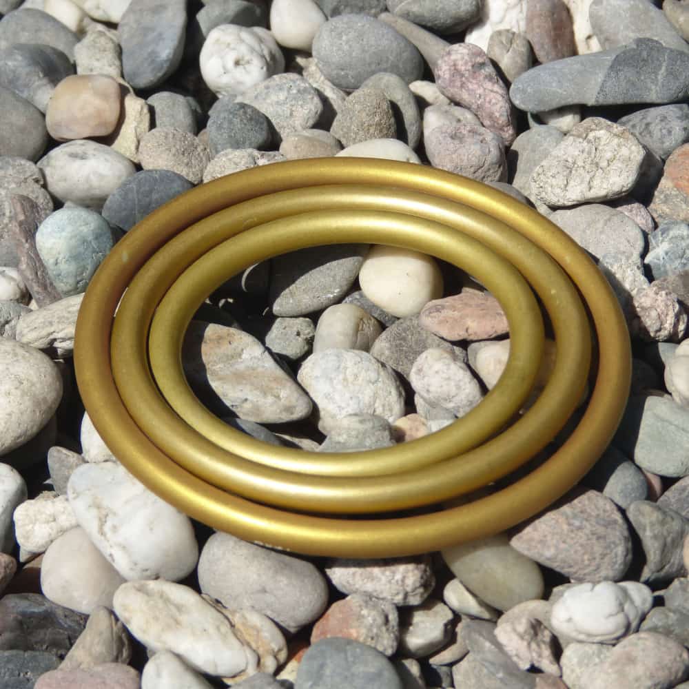 Sling Rings, Pair Gold Sling Rings, Pair Gold