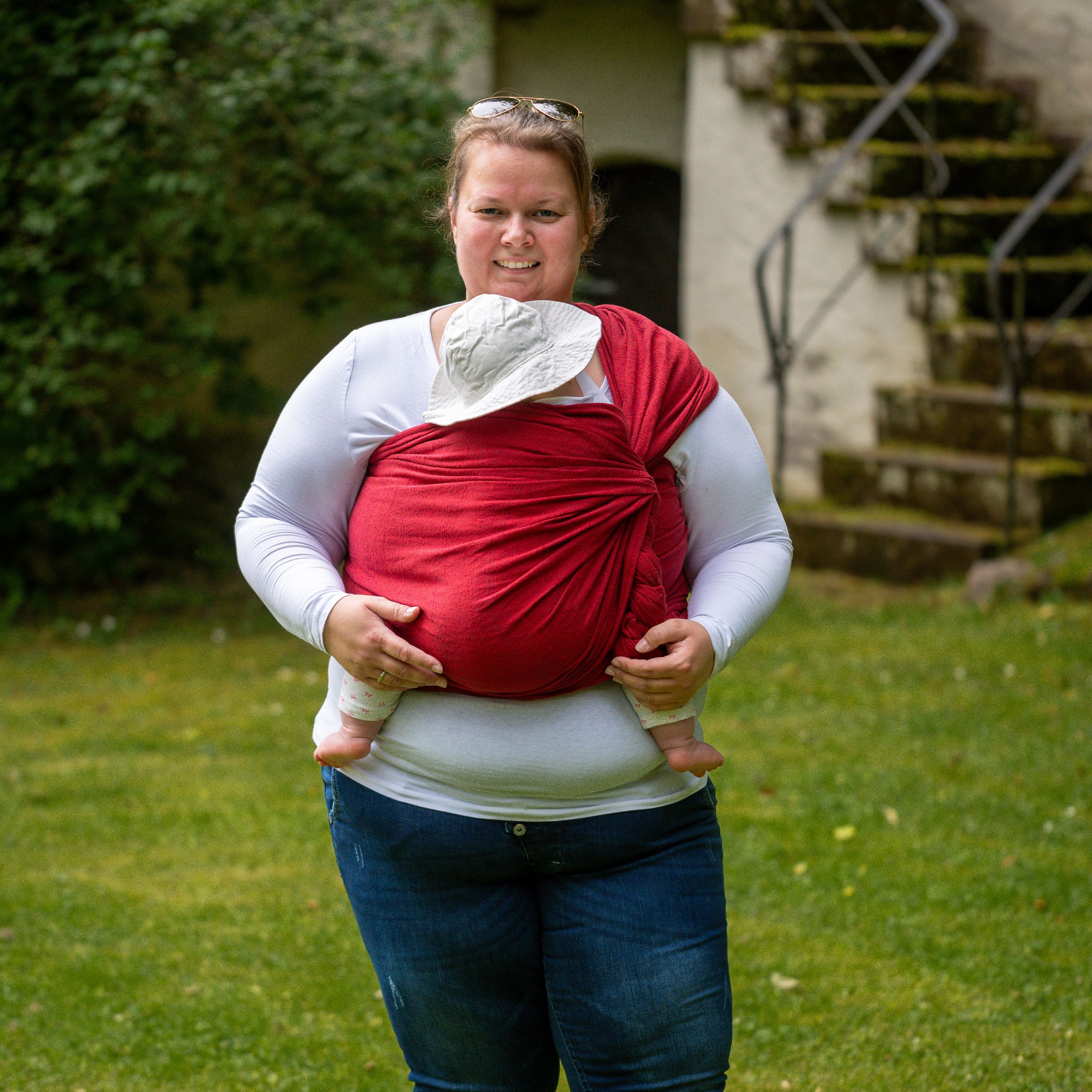 Baby Wrap Sling Prima Ruby Red - Baby Wrap Slings | DIDYMOS