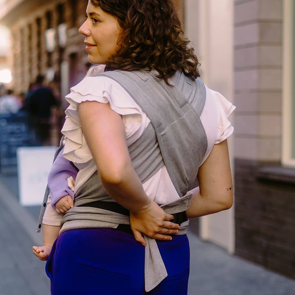 DidyFlow Babytrage Silber