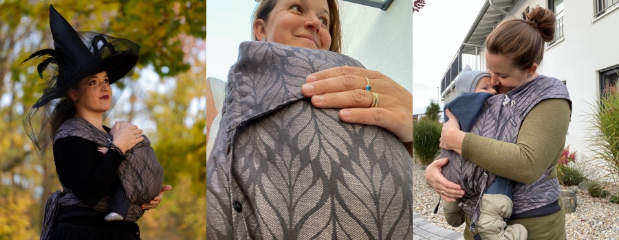 Julia from the Baby Carrying Consultancy "Nah & geborgen" has tested our DidyKlick Trias Rosé Linen