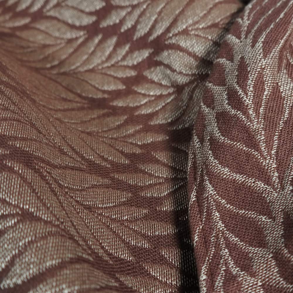 Babytragetuch Trias Chocolate Cream Wolle Seide