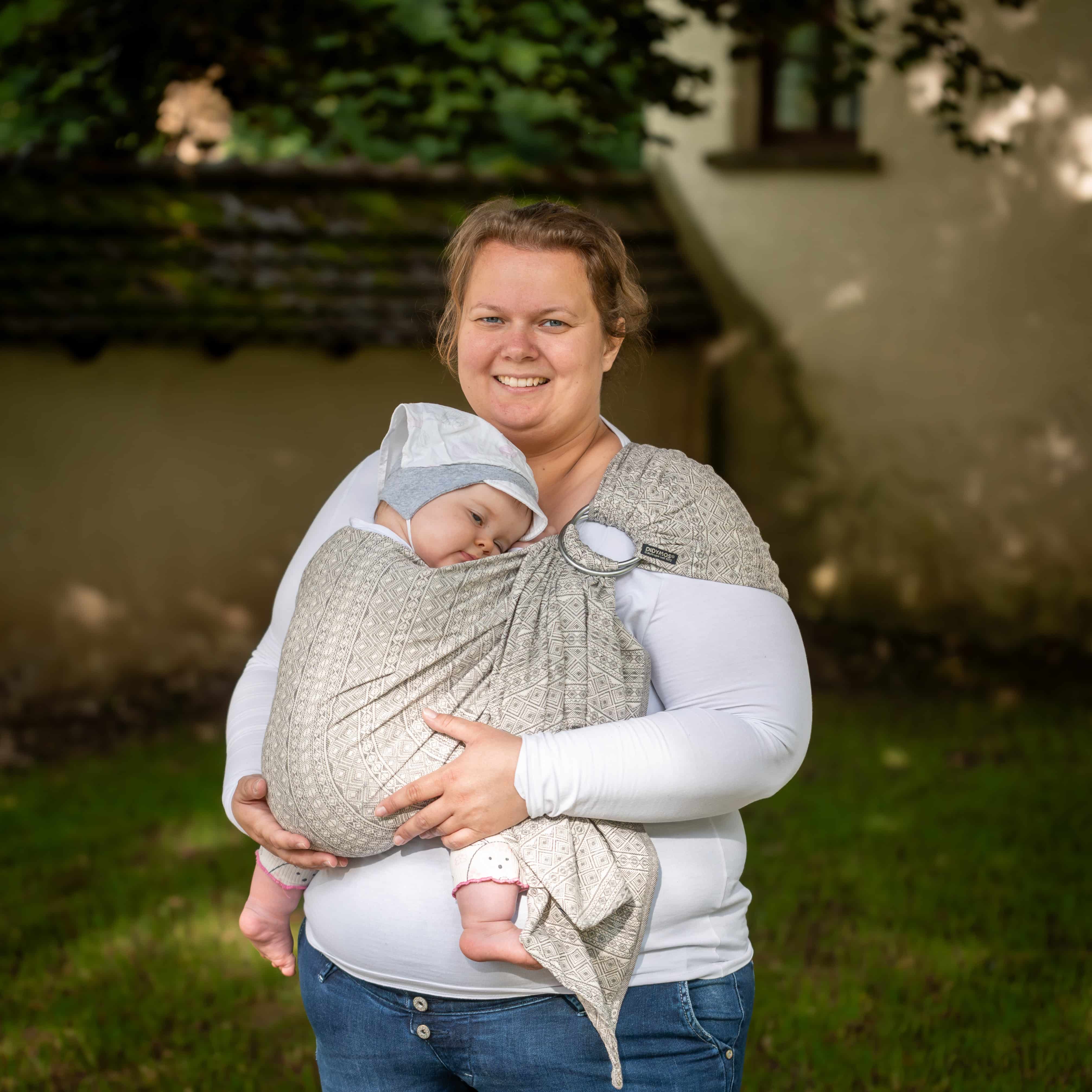 DidySling Prima Pebble Size 1R - Baby Wrap Slings | DIDYMOS