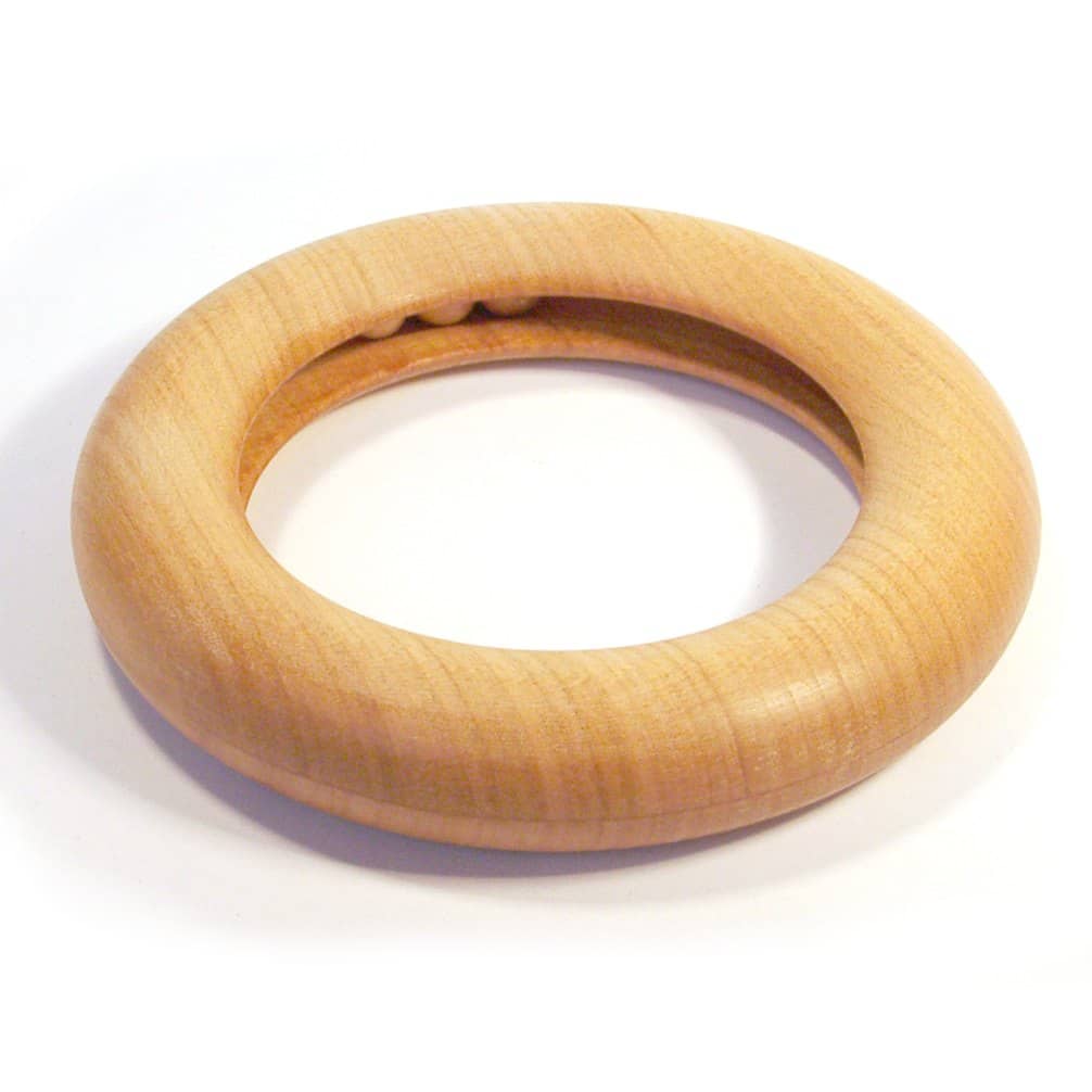 Wooden rattle, beech Wooden rattle, beech