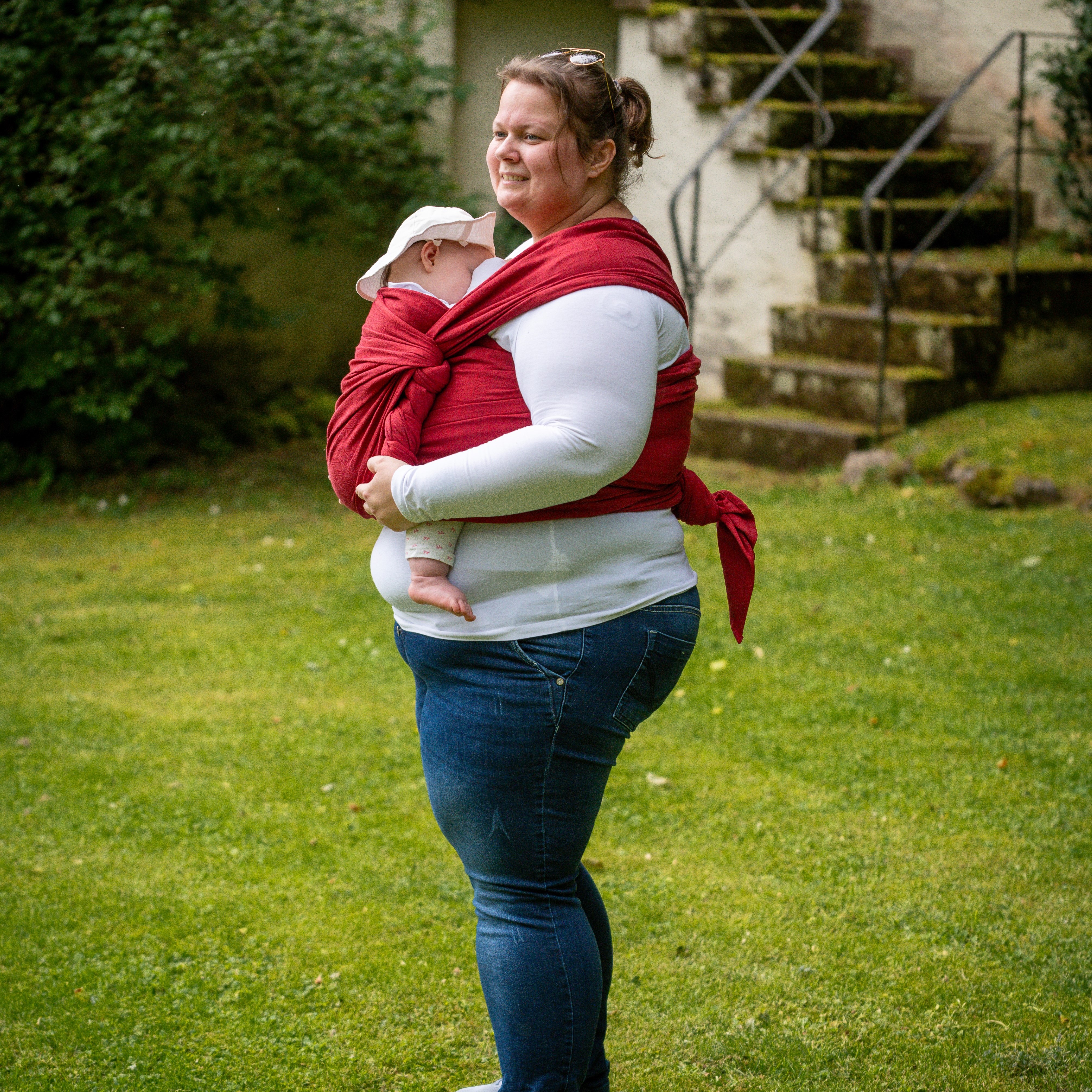 Baby Wrap Sling Prima Ruby Red - Baby Wrap Slings | DIDYMOS
