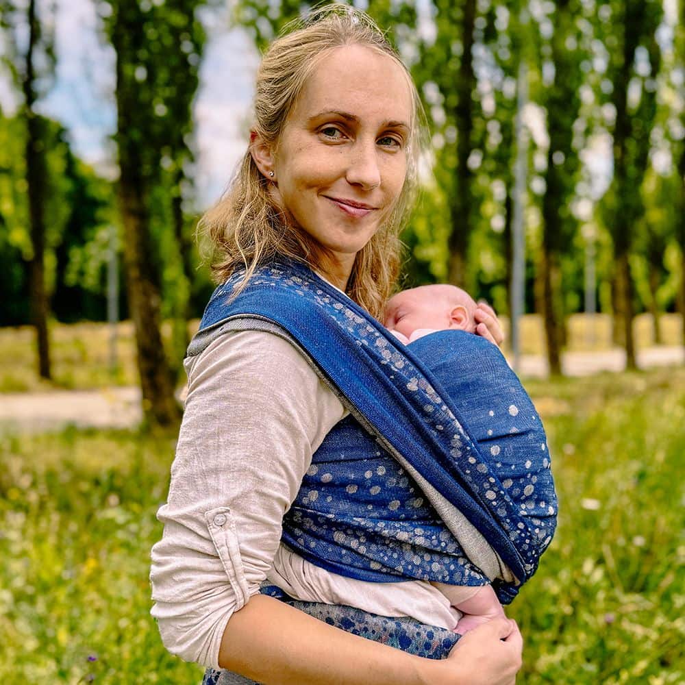 Baby Wrap Sling Sparkle gold Linen Baby Wrap Sling Sparkle gold Linen