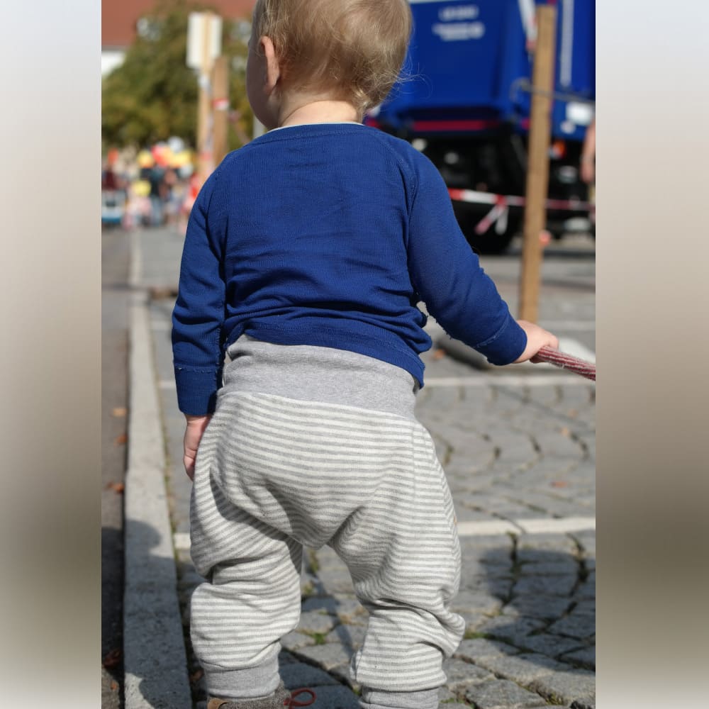 Grow With Me Trousers Jersey Stripes Silver Grow With Me Trousers Jersey Stripes Silver